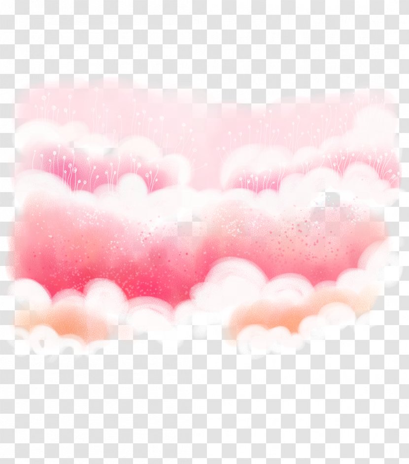Cloud Euclidean Vector - Vecteur - Pink Clouds Transparent PNG