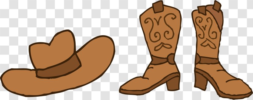 Cowboy Boot Clip Art - Footwear Transparent PNG