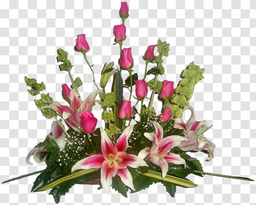 Floral Design Cut Flowers Arrangement Flower Bouquet - Pink Transparent PNG