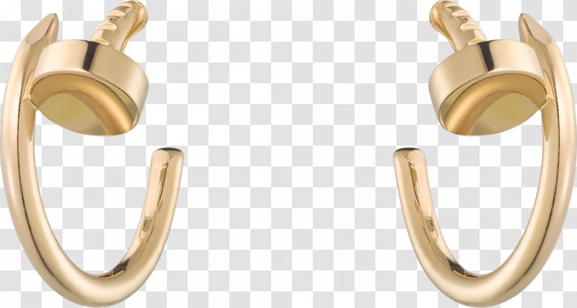 Earring Cartier Jewellery Colored Gold - Silver Transparent PNG