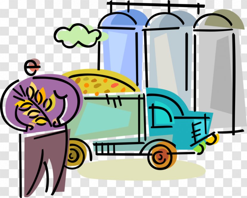 Clip Art Silo Vector Graphics Cereal Wheat - Agriculture Transparent PNG