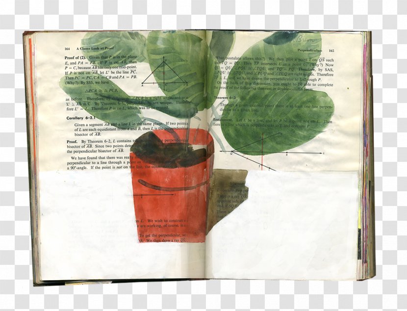Leaf Flowerpot Sketchbook Portfolio Transparent PNG