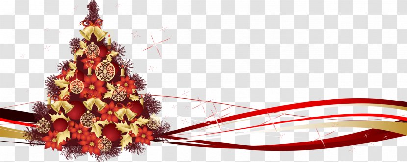 Christmas Tree - Decor - Flowers Decorate The Transparent PNG
