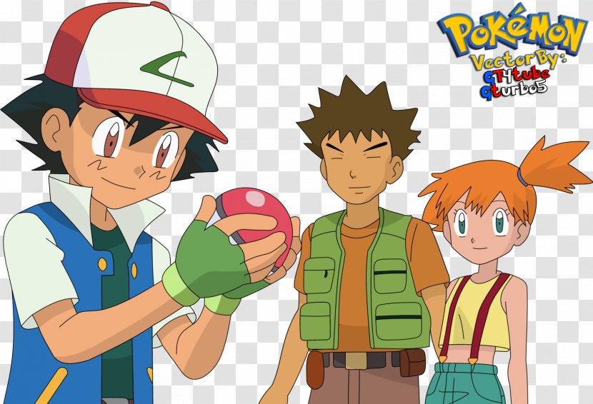 Ash Ketchum Misty Serena Brock Pokémon Quest - Cartoon - Pokemon Transparent PNG