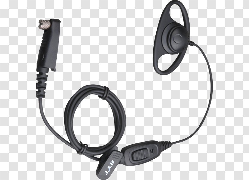 Microphone Headphones Hytera Analog Signal Radio - Wearing A Headset Transparent PNG