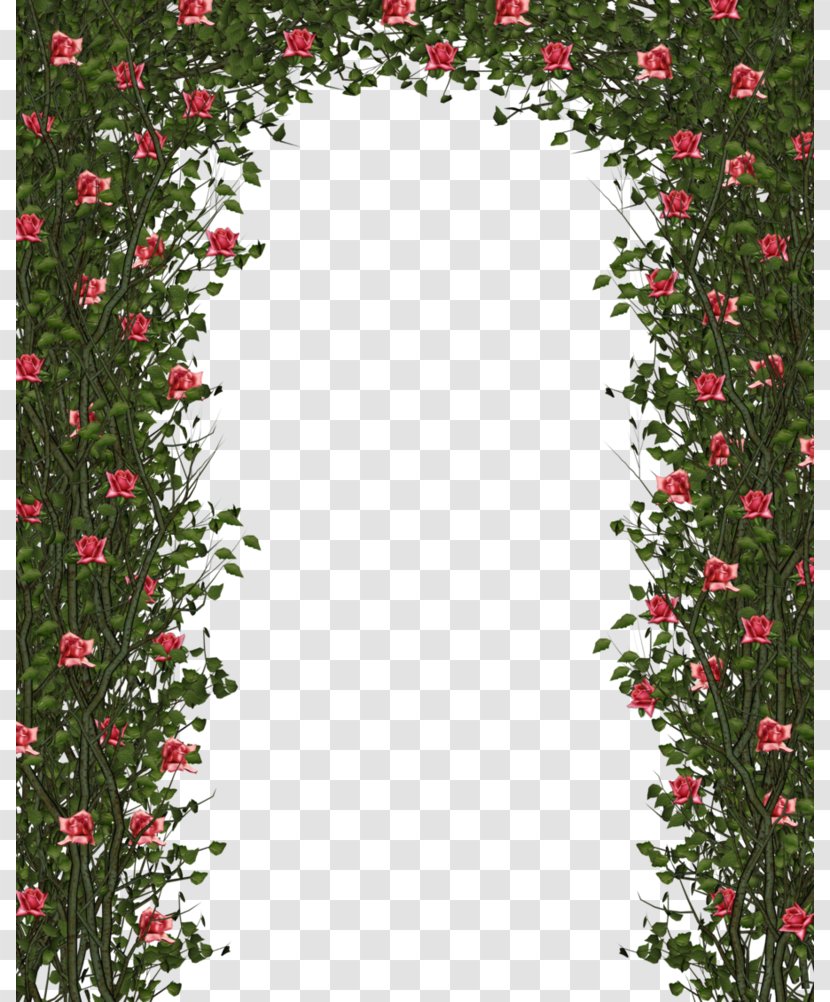 Flower Garden Roses Clip Art - Rose Order - Pink Vine Door Transparent PNG