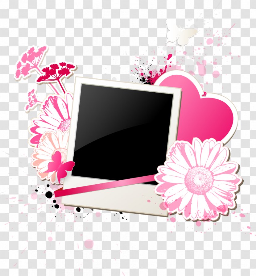 Picture Frame Royalty-free Illustration - Scrapbooking - Decorative Floral Love Computer Transparent PNG