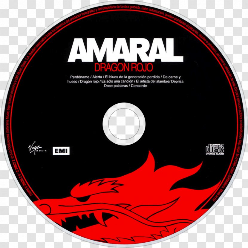 Amaral Gato Negro Dragón Rojo Compact Disc - 2008 Transparent PNG