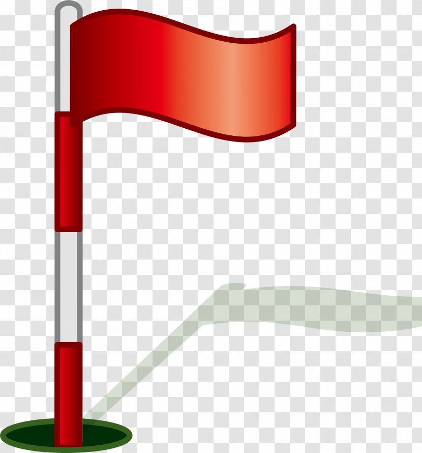 Red Flag - Rectangle - A Standing On The Ground Transparent PNG