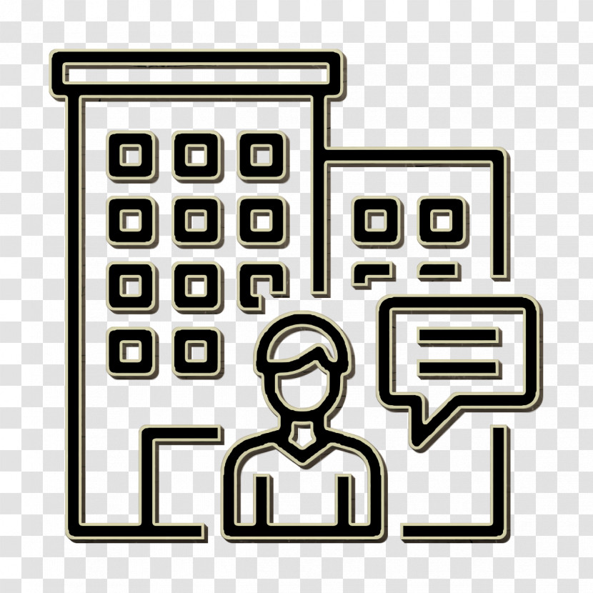 Work Icon Building Icon Business Concept Icon Transparent PNG