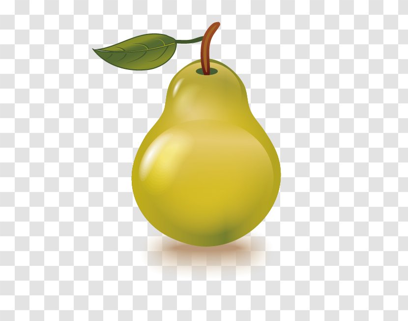 Pear Fruit Cherry Peach Euclidean Vector - Lemon Plum Transparent PNG