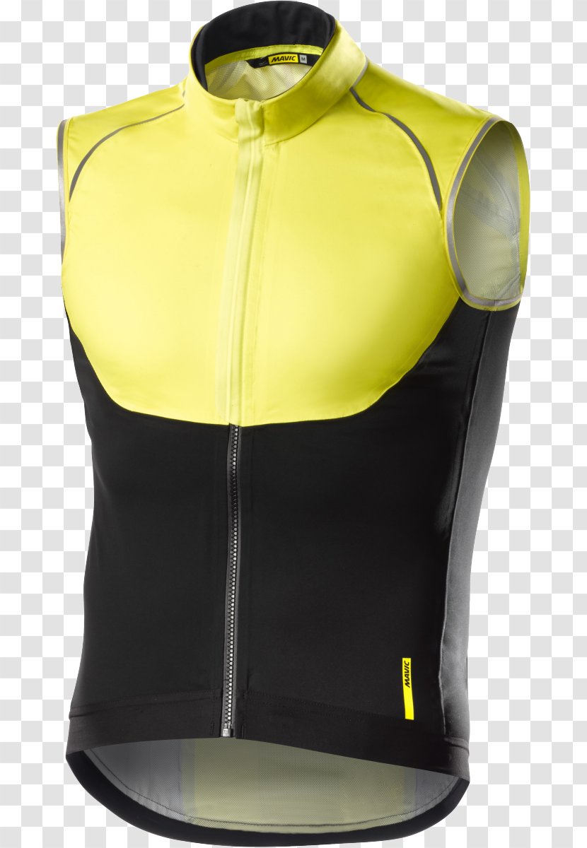 Gilets Yellow Jacket Waistcoat Cycling - Vest Transparent PNG