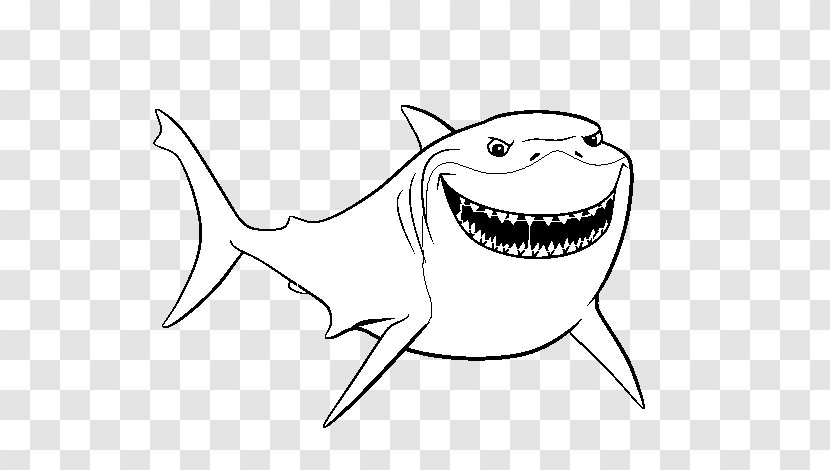 Bruce Darla Coloring Book Drawing Finding Nemo - Heart Transparent PNG