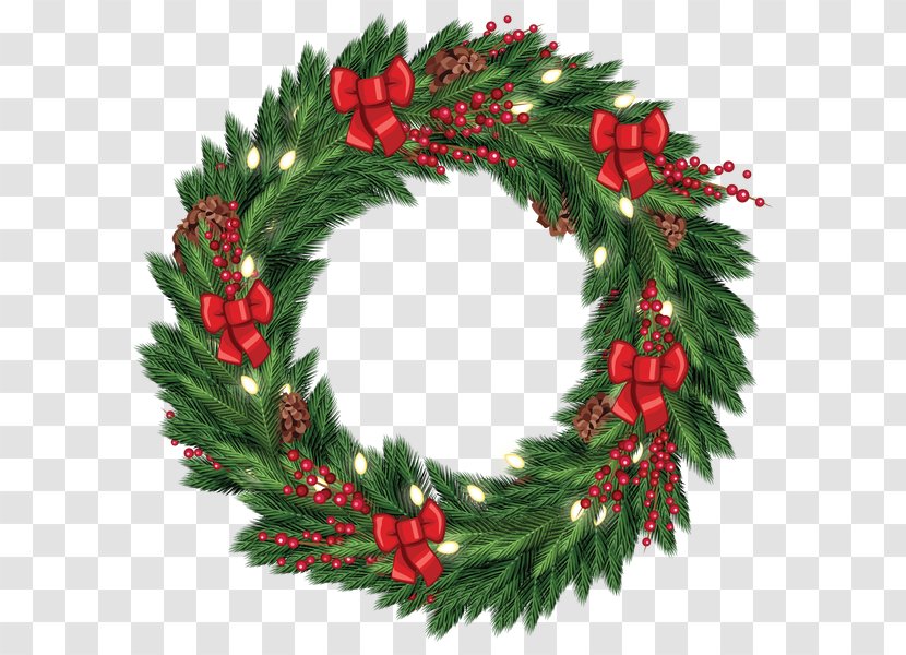 Wreath Christmas Decoration Garland Clip Art - Download Free Transparent PNG