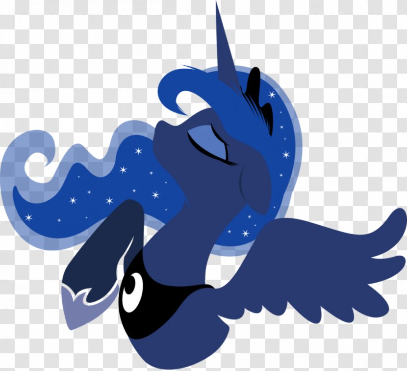 Princess Luna Celestia Pony Twilight Sparkle Pinkie Pie - Horse Like Mammal - Blue Wolf Head Transparent PNG
