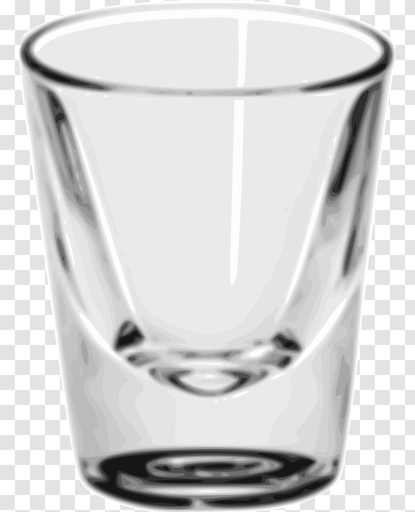 Whiskey Distilled Beverage Cocktail Highball Shot Glasses - Black And White - Glas Transparent PNG