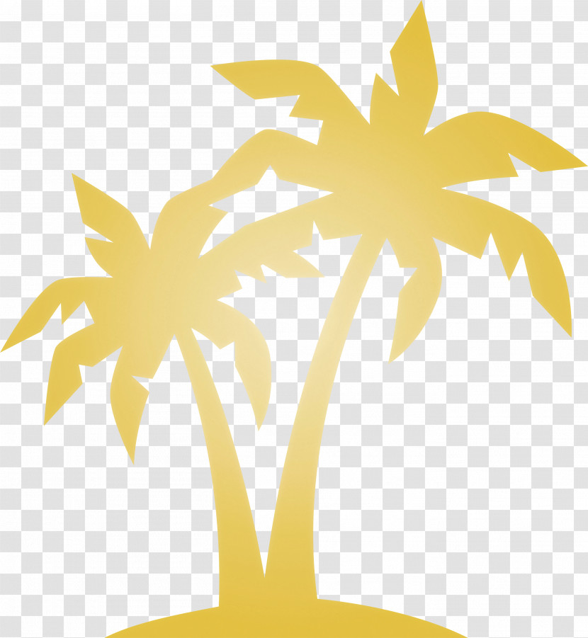 Palm Tree Beach Tropical Transparent PNG