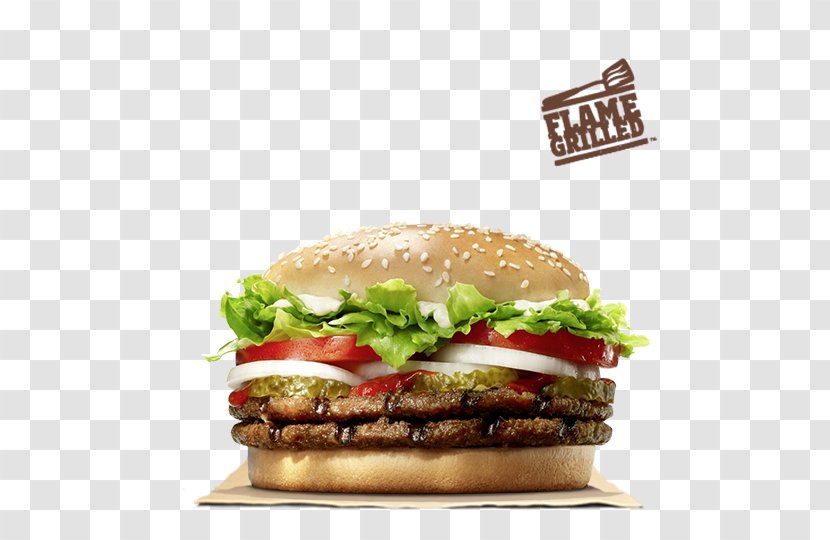 Whopper Cheeseburger Buffalo Burger Breakfast Sandwich Hamburger - Iceberg Lettuce Transparent PNG