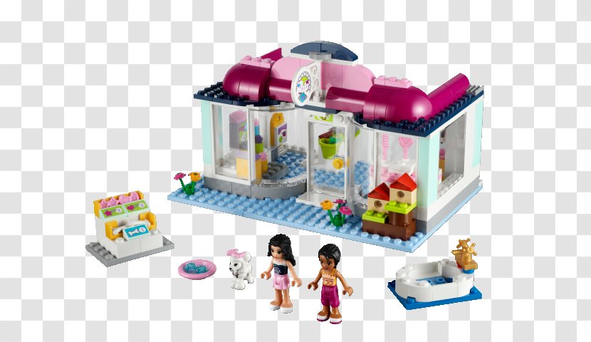 LEGO 41007 Friends Heartlake Pet Salon Amazon.com Lego Minifigure - 41313 Summer Pool - Toy Transparent PNG