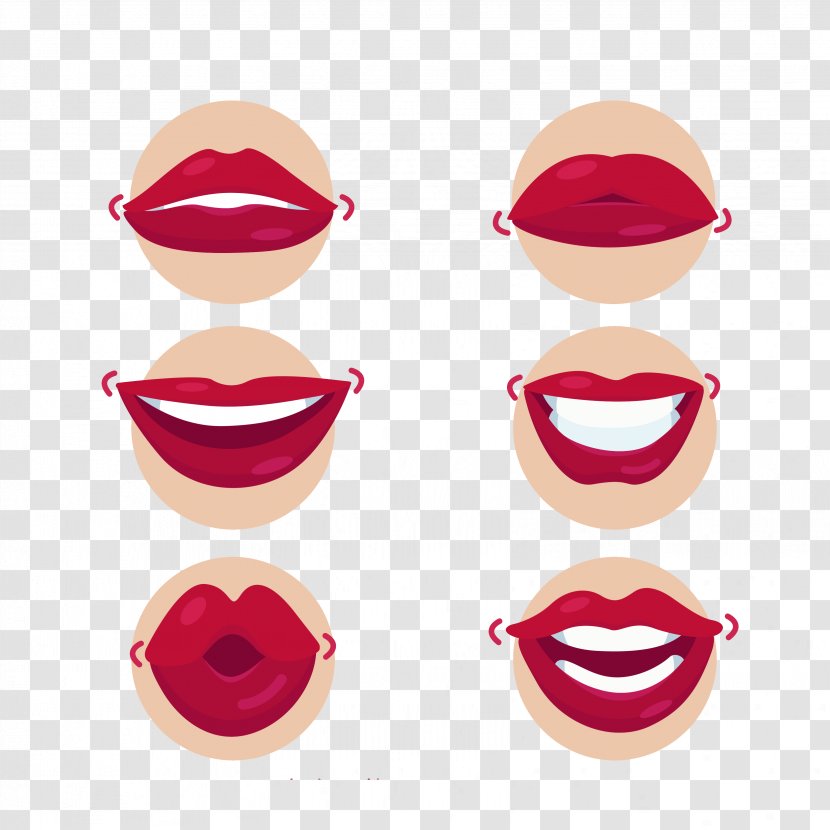 Lip Mouth Kiss - Cartoon Lips Transparent PNG