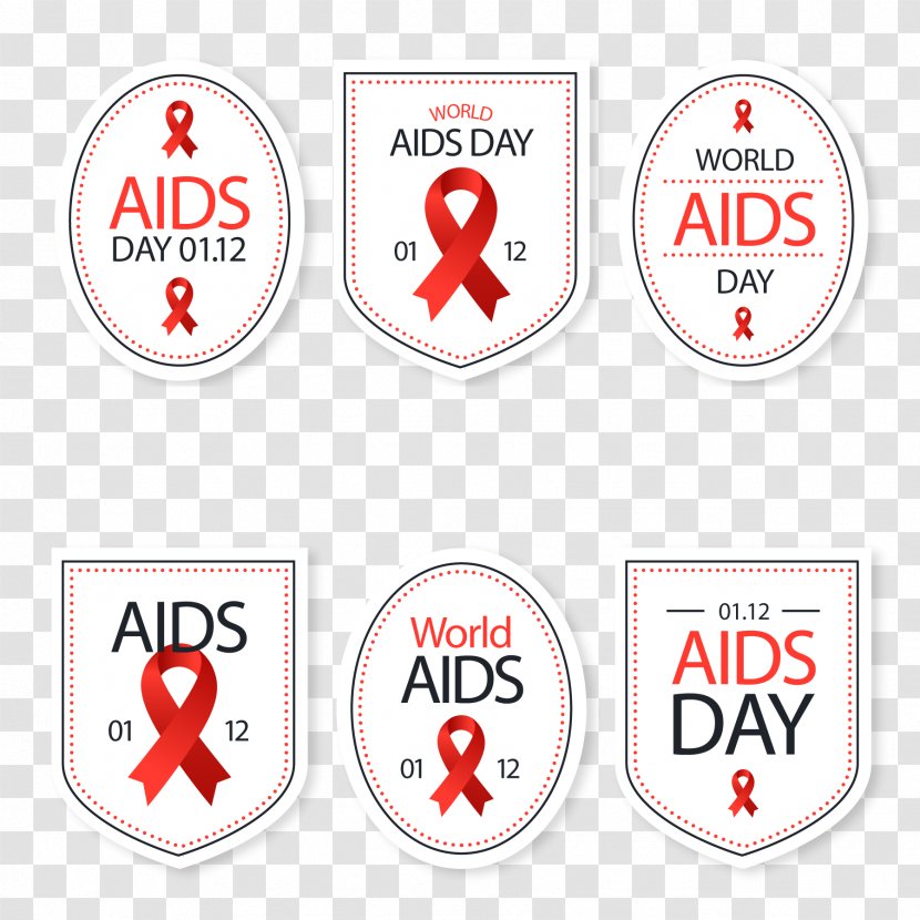 World AIDS Day Red Ribbon - Vector Transparent PNG