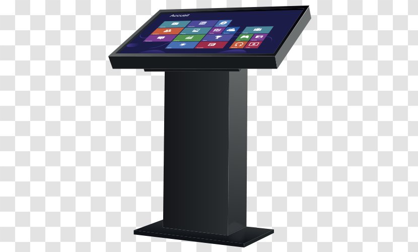 Interactive Kiosks Laptop Borne Touchscreen IPad - Multitouch - Smd Led Module Transparent PNG