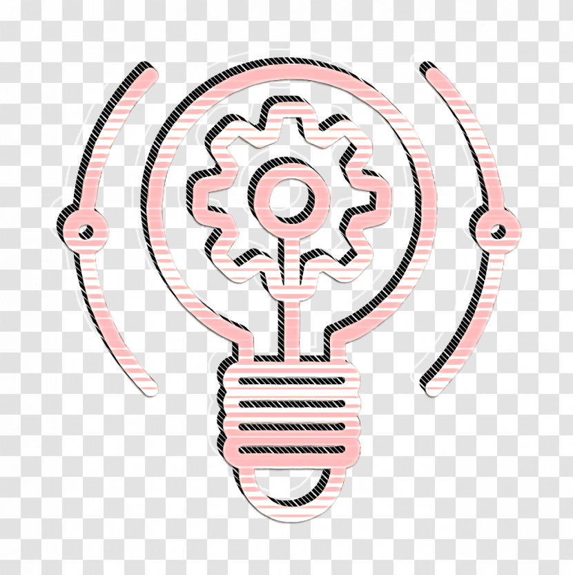 Creative Process Icon Innovation Icon Lightbulb Icon Transparent PNG