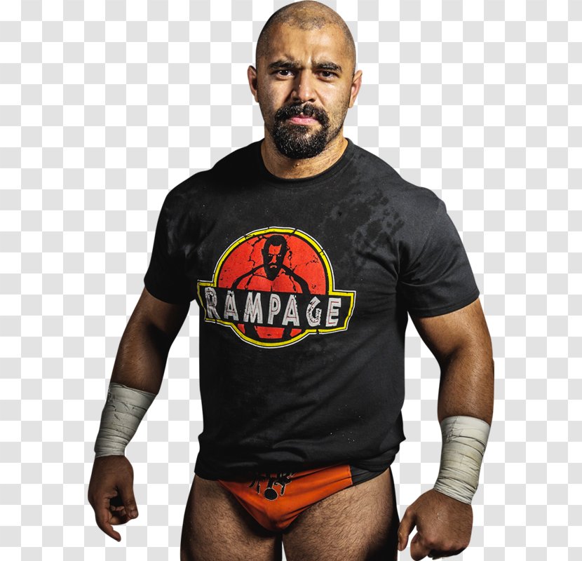 Rampage Brown T-shirt Defiant Wrestling Under Armour Punisher Compression Shirt - T - Tshirt Transparent PNG