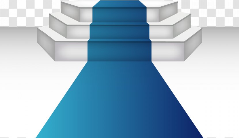 Spotlight Stage - Blue - Stairs Transparent PNG