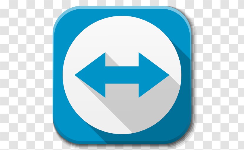 Blue Area Symbol Sign Line - Teamviewer - Apps Transparent PNG