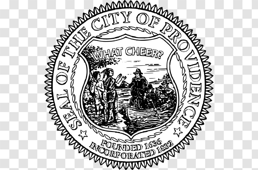 What Cheer Records + Vintage Seal Of Rhode Island Avenue Colony And Providence Plantations Logo - Recordsvintage - Great The United States Transparent PNG