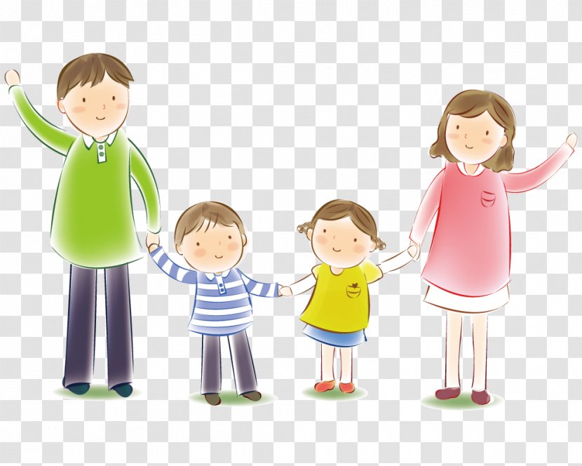 Holding Hands Methane Clathrate Illustration - Flower - Family Transparent PNG