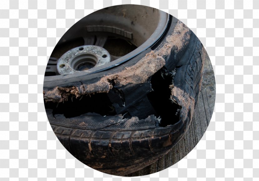 Flat Tire Car Wheel Blowout - Product Defect Transparent PNG