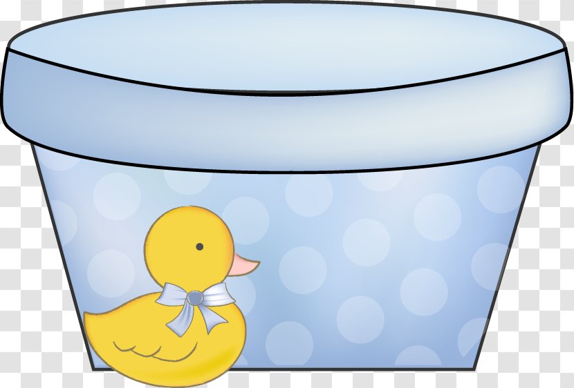 Yellow Duck Cartoon Drawing Clip Art - Motif - Pot Pattern Transparent PNG