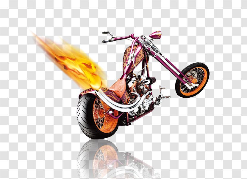 Motorcycle Bicycle Flame - Vehicle Transparent PNG