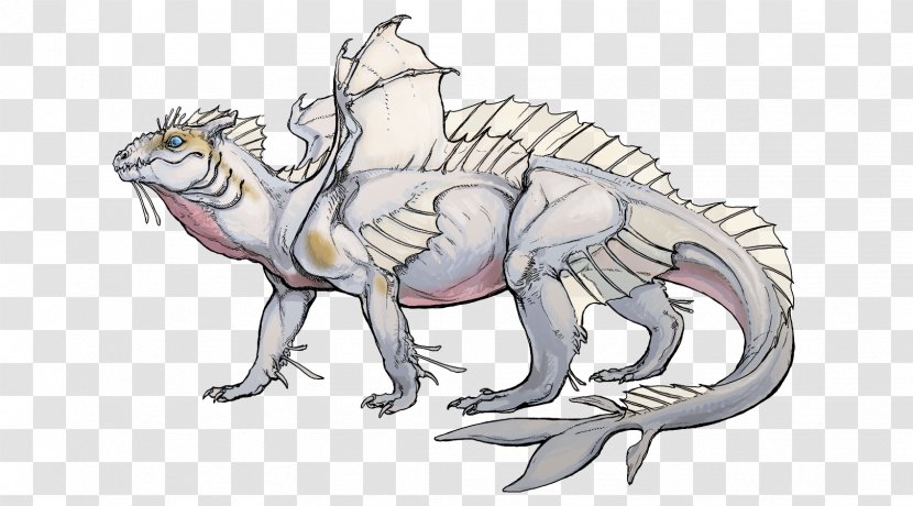 Tyrannosaurus Illustration Line Art Dragon Sketch - Fauna Transparent PNG