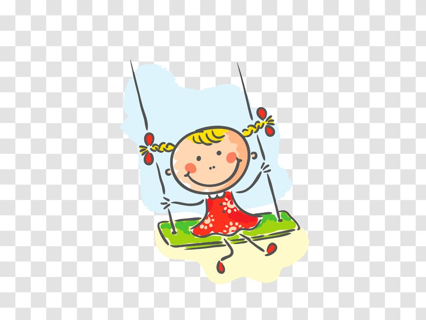 Child Drawing Outdoor Recreation Game Clip Art - Swing Doll Transparent PNG