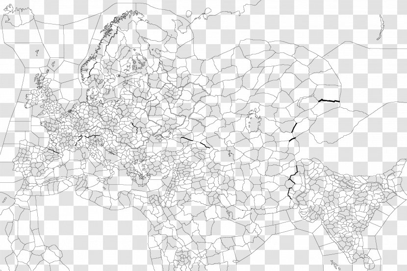 Line Art Point Map - Tuberculosis Transparent PNG
