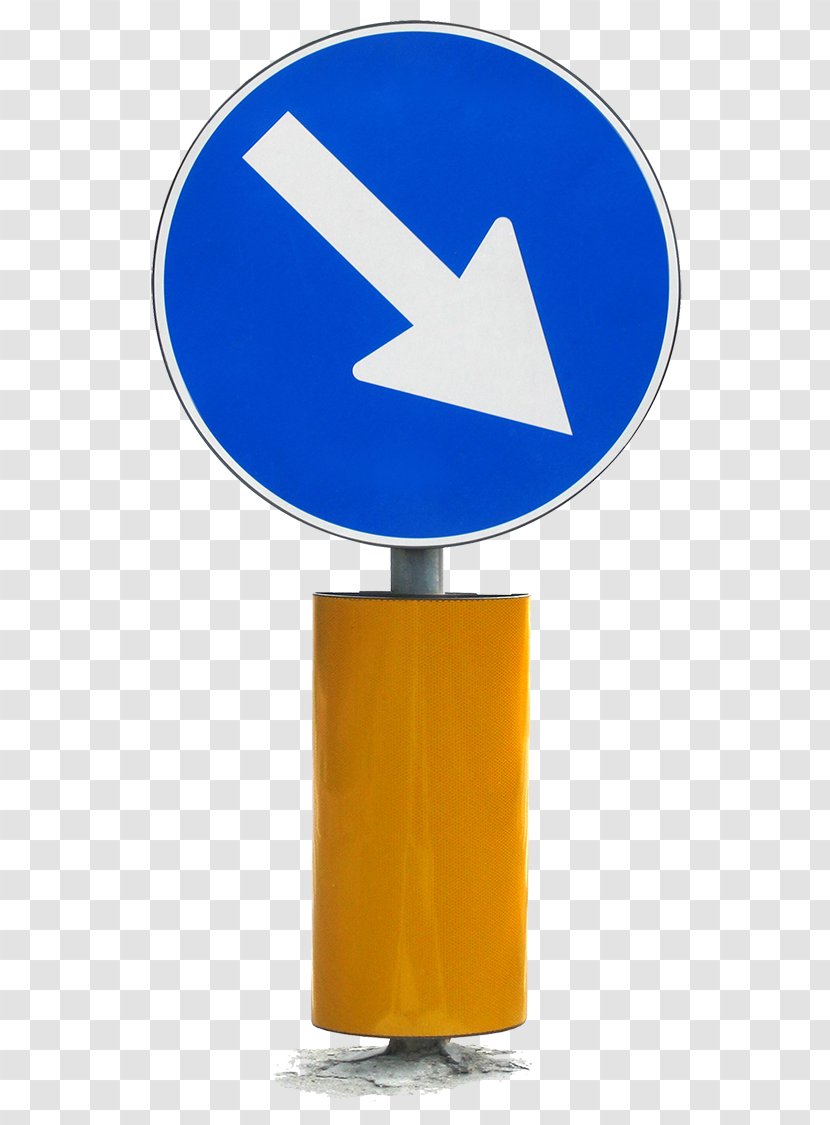 Traffic Sign Arrow Signal Symbol - Straxdfenverkehrsordnung - Blue Direction Indication Transparent PNG