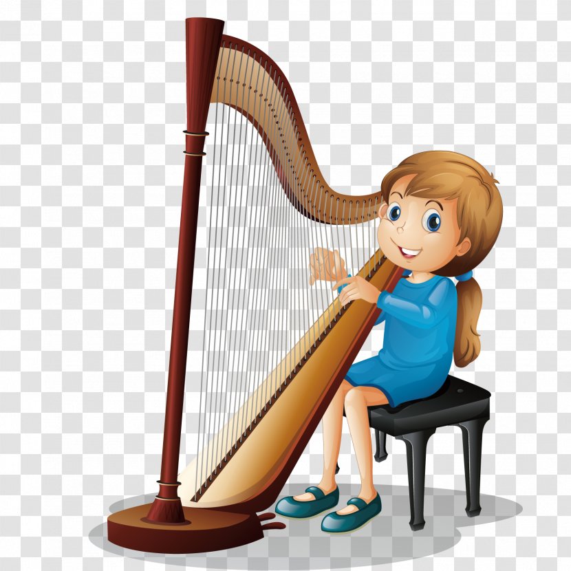 Harp Royalty-free Clip Art - Watercolor - Vector Play Transparent PNG