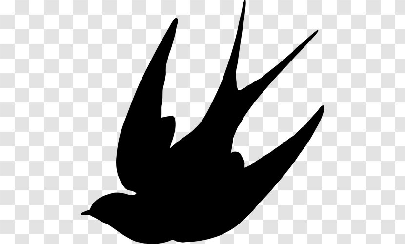 Swallow Bird Silhouette Clip Art - Barn - Vektor Transparent PNG