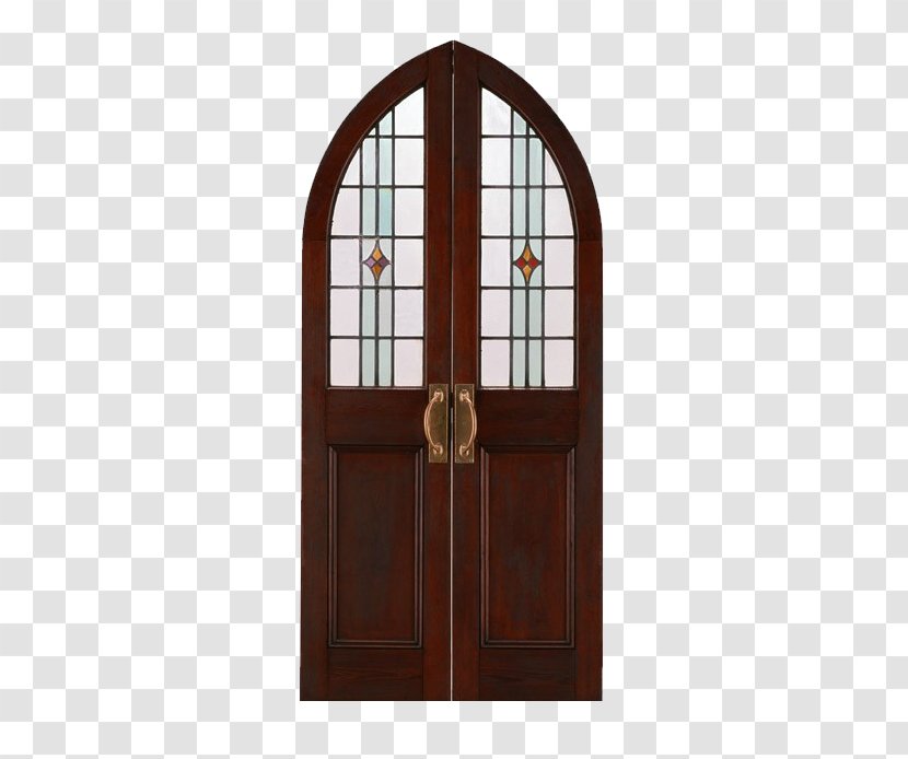Window Door Wood Gate - Building - Brown Circle Steeple Transparent PNG