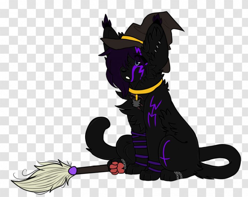 Cat Dog Horse Mammal Illustration - Purple Transparent PNG