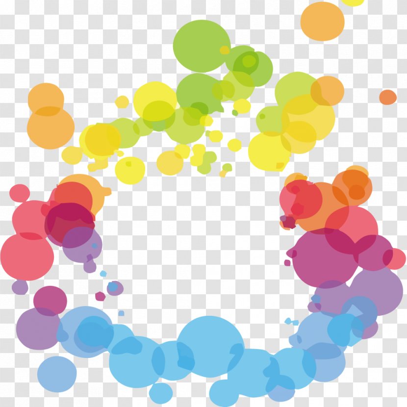 Circle Color Disk Clip Art - Colored Circles Colorful Border Transparent PNG