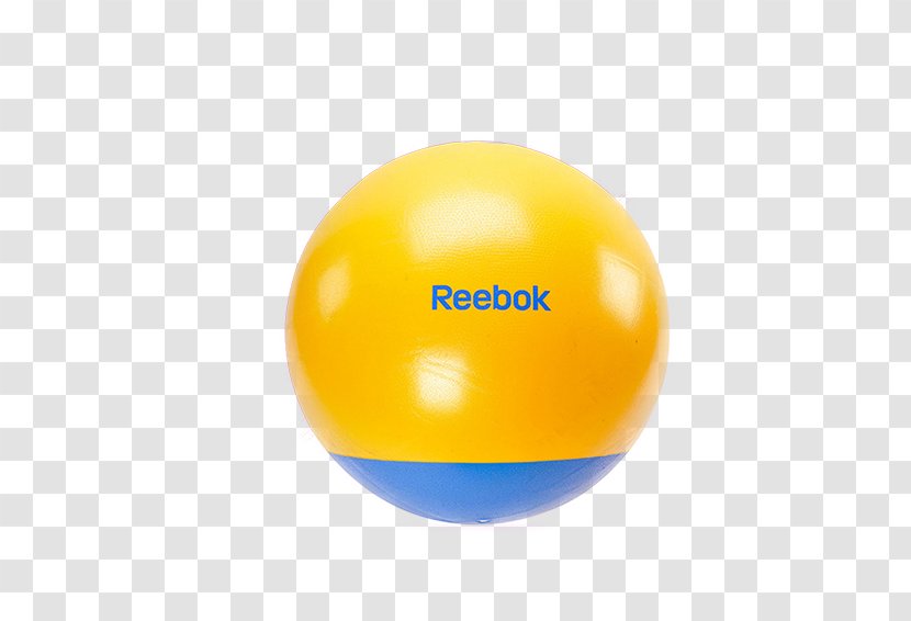 Yellow Exercise Ball Sphere Cyan - Imported Reebok Yoga Transparent PNG