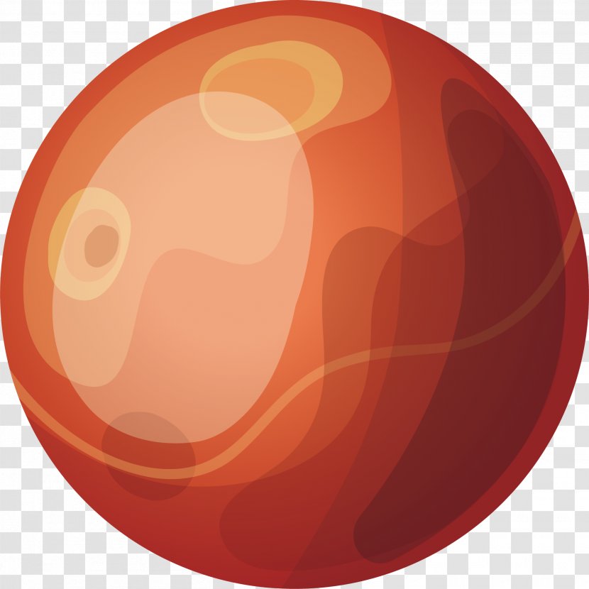 Red Circle Planet - Drawing Transparent PNG