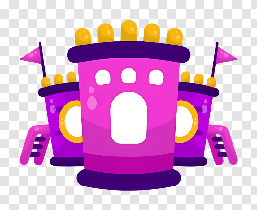 Purple Tower - Purple Fantasy Castle Transparent PNG
