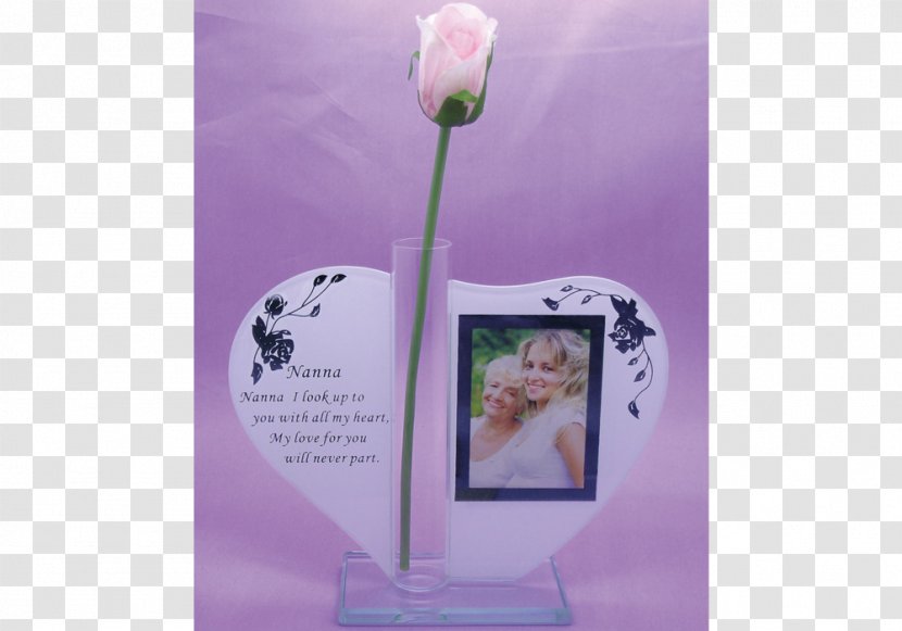 Violet Lilac Purple Vase Flowerpot - Text - Heart-shaped Ornament Transparent PNG