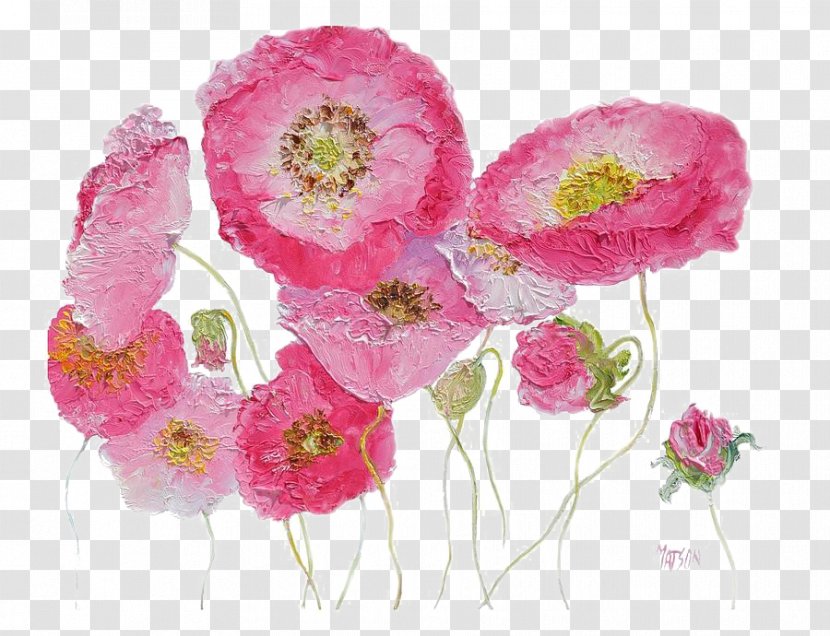 Painting Art Floral Design Canvas Print - Paint Transparent PNG