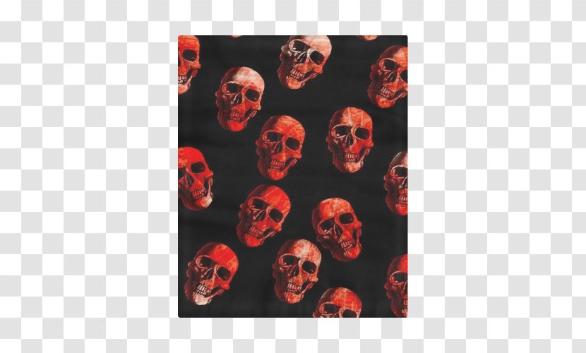 Skull Douchegordijn Red Shower Curtain - Watercolor Transparent PNG